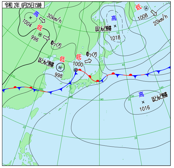 国内気温概況 年6月25日18時 日本時間 までの最高気温の平年差 気温のページ 気温データから地球大気を見る