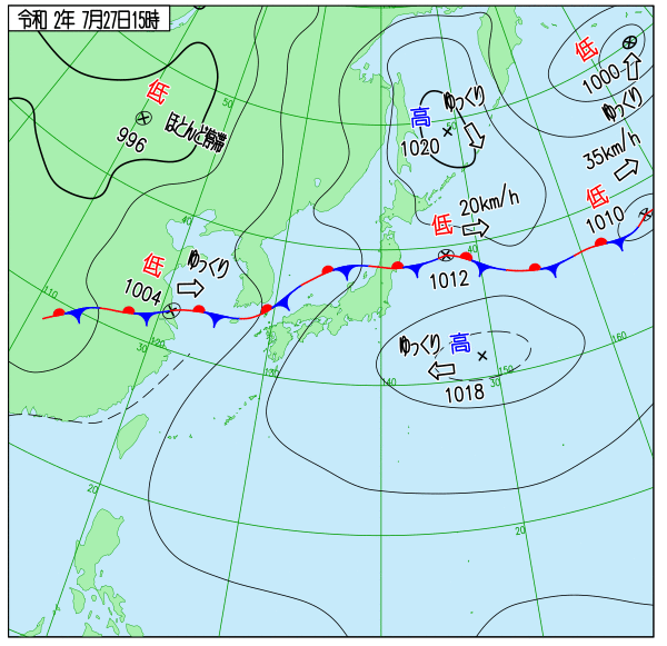 国内気温概況 年7月27日18時 日本時間 までの最高気温の平年差 気温のページ 気温データから地球大気を見る